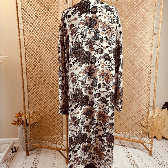 Free People Play it Cool Ivory / Cream Boho Kimono - Picture 4 of 14